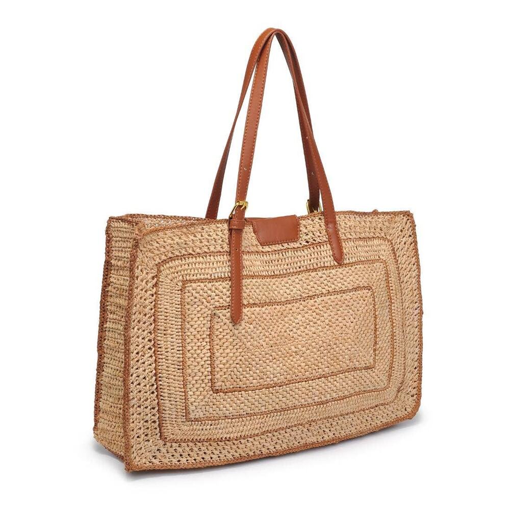 Demi Woven Travel Tote | Natural